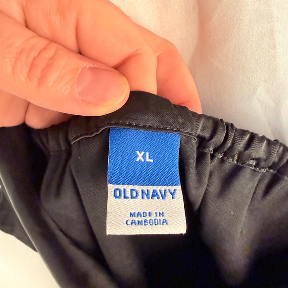 Old Navy Black Cowl Neck Satin Midi Slip Dress Size XL Goth Whimsigoth Romantic - Picture 6 of 9